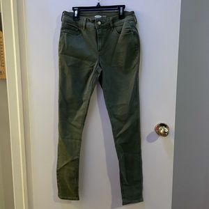 Navy green jeans